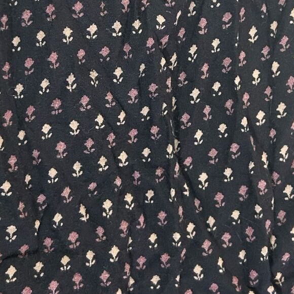 FatFace Women Jumpsuit Sz 10 Black Brown Pockets Floral Cropped Spaghetti Strap - Picture 16 of 16